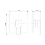 Acabamento Monocomando Para Chuveiro E Ducha Higiênica Alta Pressão 1/2 Edge - Docol