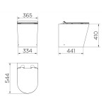 Bacia Convencional Liss + Assento + Acessorios Fixacao White Cromado - Docol