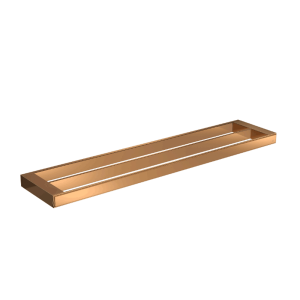 Toalheiro Contemporanea Com Barra Dupla Gold Red - Deca