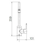 Misturador Monocomando Para Cozinha Chess Cromado - Docol