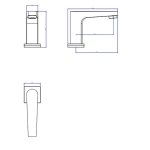 Torneira Lavatorio 1785.bl.mt Level Sense Mesa Bica Baixa Black Matte - Deca