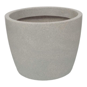 Vasart Malta Vaso de Flores Redondo, Granito Pedra, 52x42cm