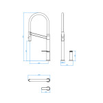 Monocomando Mesa/cozinha Colore Bica Movel (10 Mca) Black Matte/preto - Deca