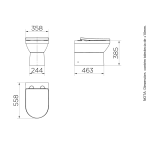 Bacia Convencional Next+ Assento + Acessorios Fixacao White Cromado - Docol