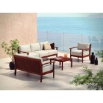 Poltrona Madeira Jatobá Natural e Estofado Acqua Block Tramontina Fitt