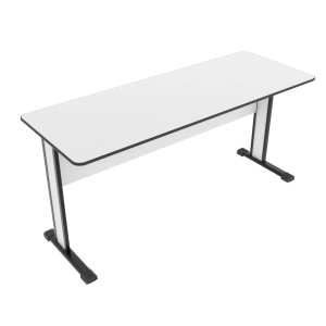 MESA RETA DE ESCRITÓRIO TORONTO - TUBO INFERIOR OBLONGO