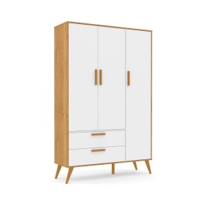 ROUPEIRO 3 PTS RETRÔ CLEAN / ECO WOOD FREIJÓ