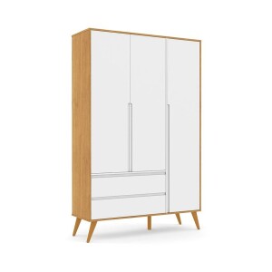 ROUPEIRO 3 PTS RETRÔ CLEAN / ECO WOOD FREIJÓ