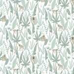 Papel de Parede Infantil Tropical - Micos