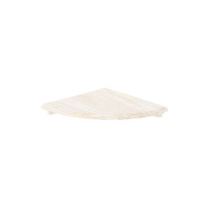 Prateleira Canto Tramontina em Madeira Pinus com Acabamento Branco 400x400x18 mm