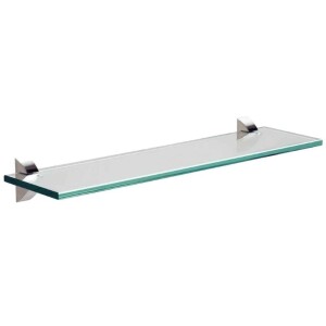 Prateleira de Vidro Tramontina Glass Reta com Suporte Injetado 400x100x8mm