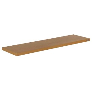 Prateleira Tramontina Elite em Madeira Pinus com Acabamento Cor Noce Brianza e Suporte Invisível 1200x250x25 mm