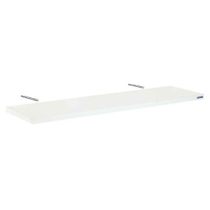 Prateleira Tramontina Elite em Madeira Pinus com Acabamento Cor Branco e Suporte Invisivel 600x250x55 mm