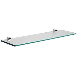Prateleira de Vidro Tramontina Glass Reta com Suporte Injetado 600x150x8 mm