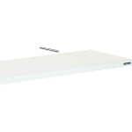 Prateleira Tramontina Elite em Madeira Pinus com Acabamento Cor Branco e Suporte Invisivel 1200x250x25 mm