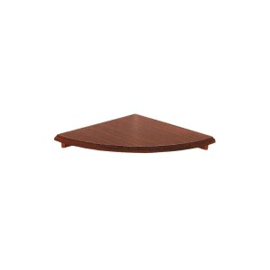 Prateleira Canto Tramontina em Madeira Pinus com Acabamento Castanho Escuro 300x300x18 mm