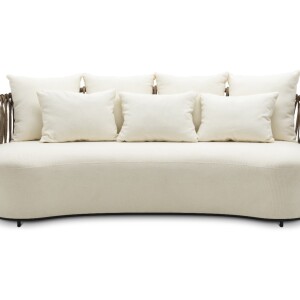 SOFA TULUM - ACAB: NERO MATTE / TRANCADO NATURAL /